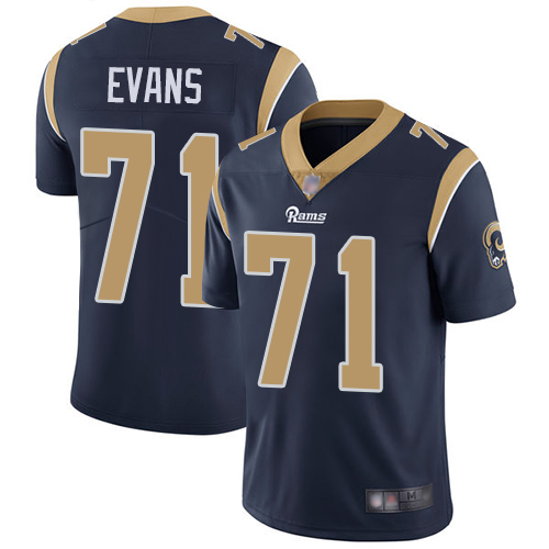 Los Angeles Rams Limited Navy Blue Men Bobby Evans Home Jersey NFL Football #71 Vapor Untouchable->los angeles rams->NFL Jersey